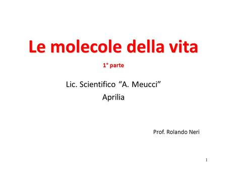 Lic. Scientifico “A. Meucci”