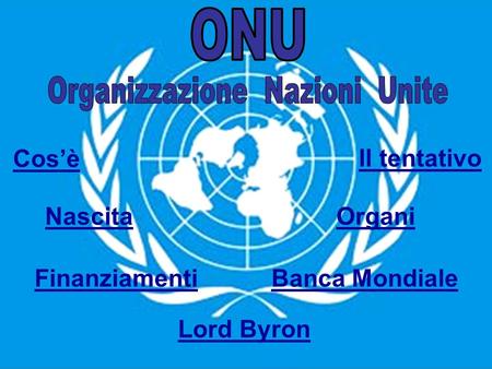 Organizzazione Nazioni Unite