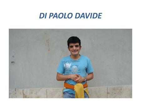 DI PAOLO DAVIDE.