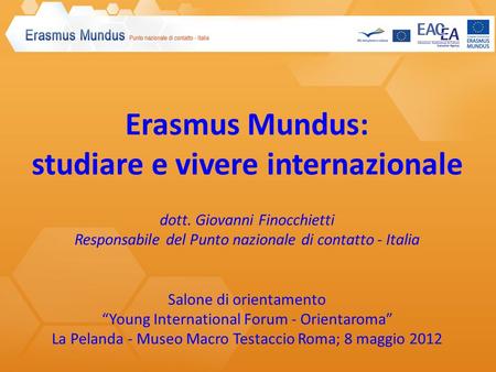 1. Il Programma Erasmus Mundus