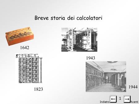 Breve storia dei calcolatori