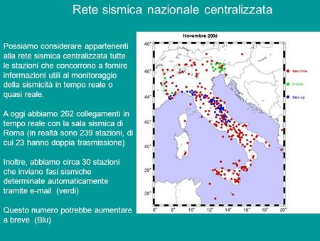Rete sismica nazionale centralizzata