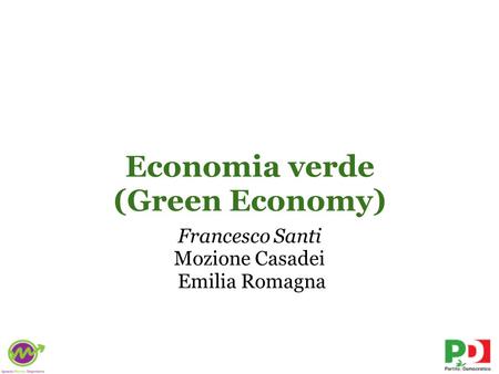 Economia verde (Green Economy)