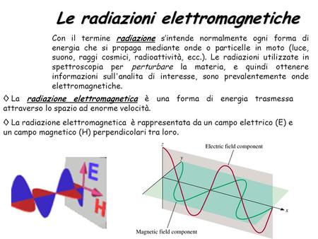 Le radiazioni elettromagnetiche