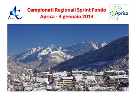 Campionati Regionali Sprint Fondo Aprica - 3 gennaio 2013.