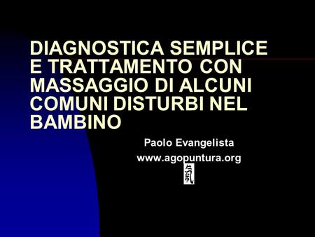 29/03/2017 Dott. Paolo Evangelista:
