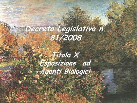 Decreto Legislativo n. 81/2008