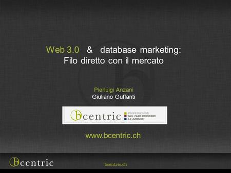 Web 3.0 & database marketing: Filo diretto con il mercato