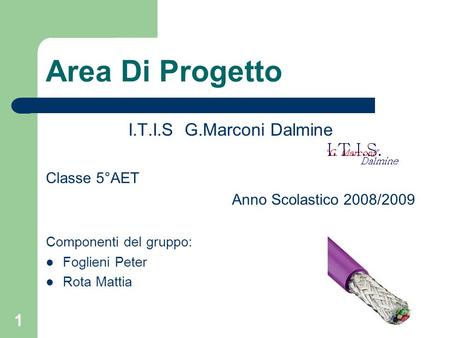 Area Di Progetto I.T.I.S G.Marconi Dalmine Classe 5°AET