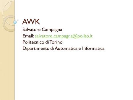 AWK Salvatore Campagna