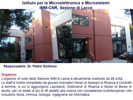 Istituto per la Microelettronica e Microsistemi