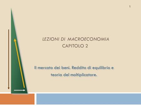 LEZIONI DI MACROECONOMIA CAPITOLO 2
