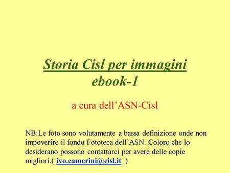 Storia Cisl per immagini ebook-1
