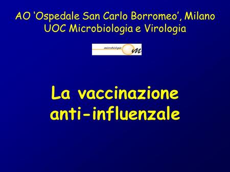 La vaccinazione anti-influenzale