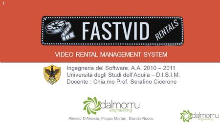 Video rental management system