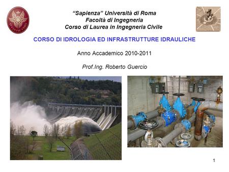 “Sapienza” Università di Roma Facoltà di Ingegneria