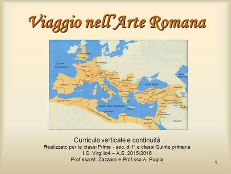 Viaggio nell’Arte Romana