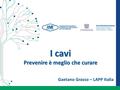 Prevenire è meglio che curare I cavi Gaetano Grasso – LAPP Italia.