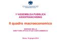 Ufficio Studi 1 a ASSEMBLEA PUBBLICA ASSOFRANCHISING Il quadro macroeconomico MARIANO BELLA DIRETTORE UFFICIO STUDI CONFCOMMERCIO Roma, 18 giugno 2014.
