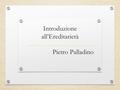 Introduzione all’Ereditarietà Pietro Palladino. Richiami UML Classe: descrizione di un insieme di oggetti software con caratteristiche simili Definisce.
