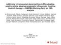 Additional chromosomal abnormalities in Philadelphia- positive clone: adverse prognostic influence on frontline imatinib therapy: a GIMEMA Working Party.