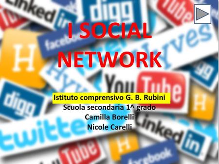 I SOCIAL NETWORK Istituto comprensivo G. B. Rubini Scuola secondaria 1^ grado Camilla Borelli Nicole Carelli.