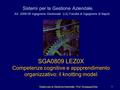 Sistemi per la Gestione Aziendale - Prof. Giuseppe Zollo1 Sistemi per la Gestione Aziendale. AA. 2008-09 Ingegneria Gestionale (LS) Facoltà di Ingegneria.