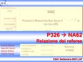 CSN1 Settembre 2007 LNF P326  NA62 Relazione dei referee Luciano Bosisio Anna Di Ciaccio Daniele Pedrini Valerio Vercesi.