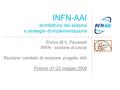 INFN-AAI architettura del sistema e strategia di implementazione Enrico M.V. Fasanelli INFN - sezione di Lecce Riunione comitato di revisione progetto.