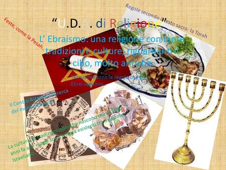 “U.D.A. di Religione” Regole secondo il testo sacro: la Torah