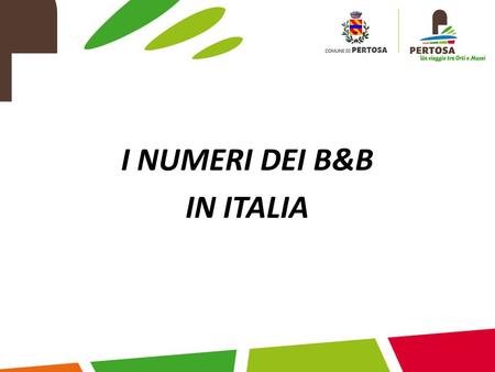 I NUMERI DEI B&B IN ITALIA. I B&B italiani attivi sono circa 20.000 e sono diffusi su tutto il territorio nazionale. Il prezzo medio di una notte si attesta.