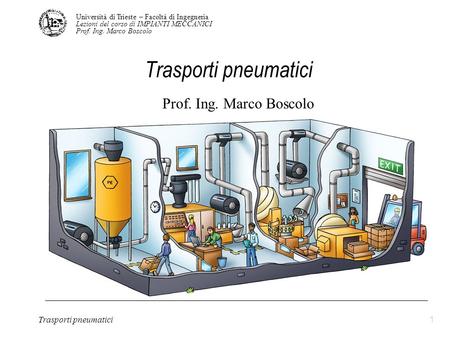 Trasporti pneumatici Prof. Ing. Marco Boscolo.