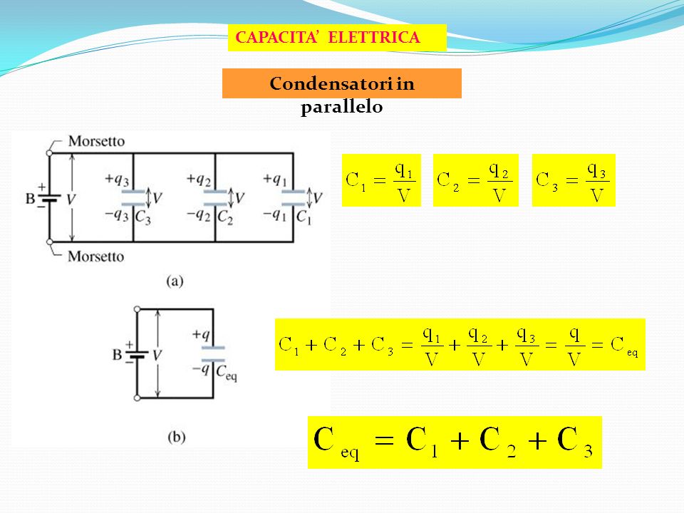 condensatori in parallelo n
