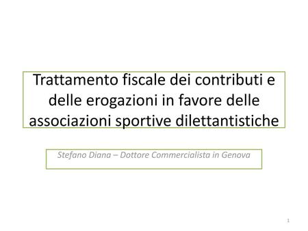 Stefano Diana – Dottore Commercialista in Genova
