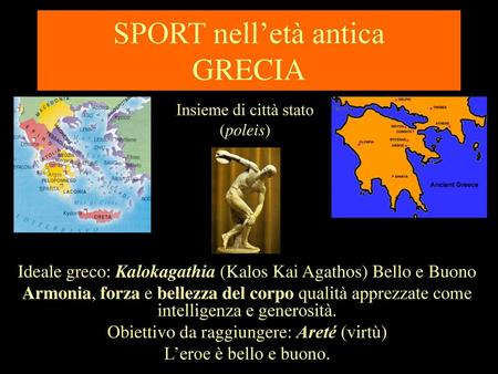 SPORT nell’età antica GRECIA
