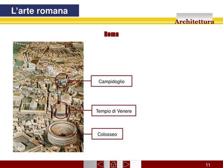 L’arte romana Architettura Roma 11 Campidoglio Tempio di Venere