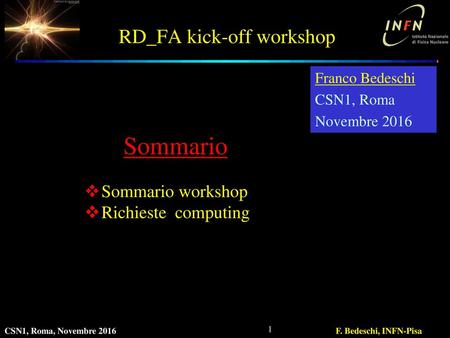 RD_FA kick-off workshop