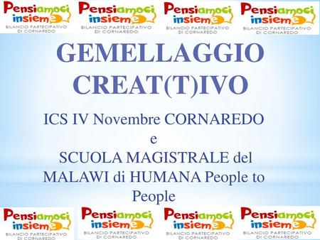 GEMELLAGGIO CREAT(T)IVO