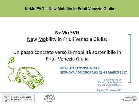 NeMo FVG – New Mobility in Friuli Venezia Giulia