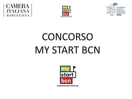 CONCORSO MY START BCN BCN.