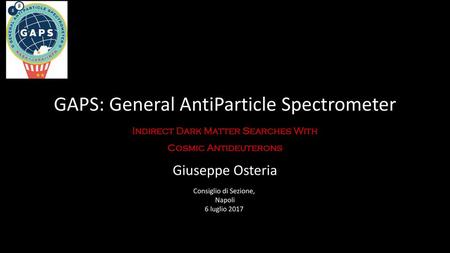 GAPS: General AntiParticle Spectrometer