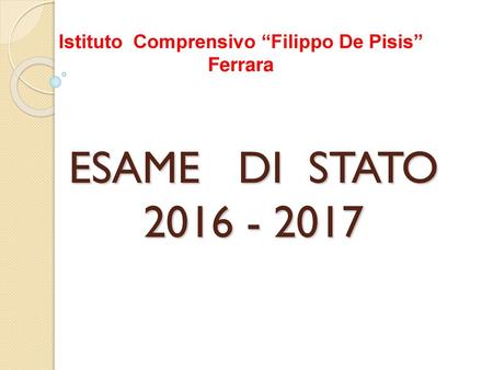 Istituto Comprensivo “Filippo De Pisis”