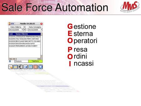 Sale Force Automation.