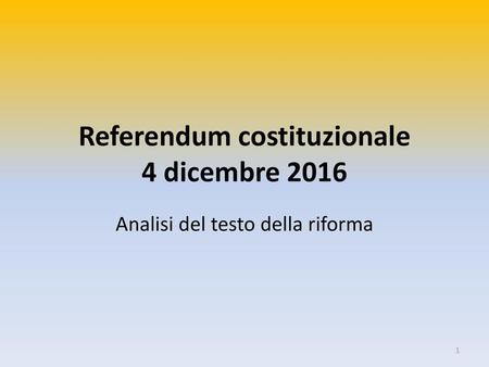 Referendum costituzionale 4 dicembre 2016