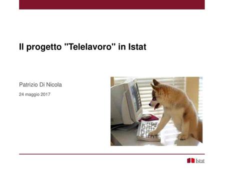 Il progetto Telelavoro in Istat