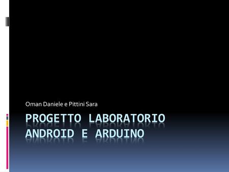 Progetto laboratorio android e arduino