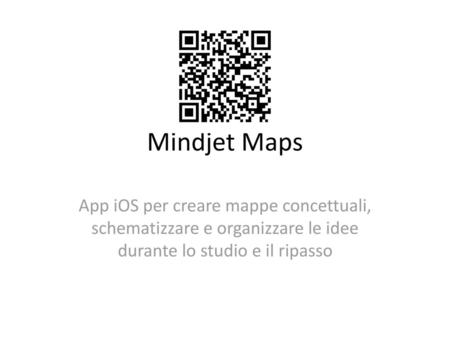 Mindjet Maps App iOS per creare mappe concettuali, schematizzare e organizzare le idee durante lo studio e il ripasso.