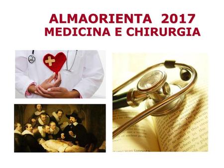 ALMAORIENTA 2017 MEDICINA E CHIRURGIA 1.