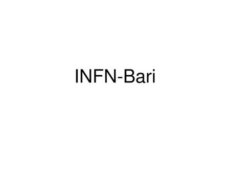 INFN-Bari.