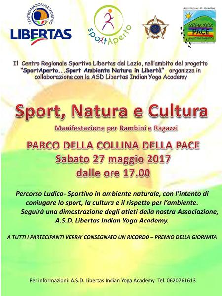 Sport, Natura e Cultura PARCO DELLA COLLINA DELLA PACE